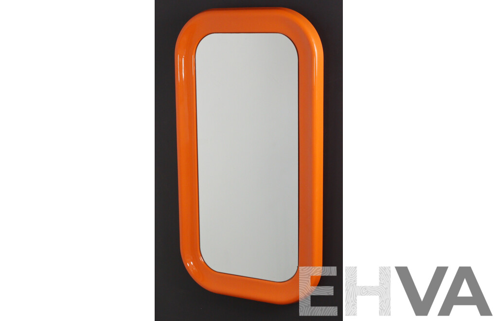 Retro Plastic Framed Mirror