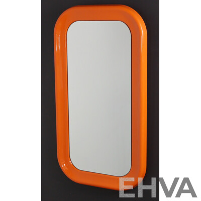 Retro Plastic Framed Mirror