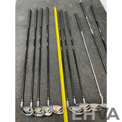 COBRA Golf Package Set, Including Stand Bag and Clubs (5,6,7,8,9,S,P,G,Hunter ZP-450, Fly-Z)