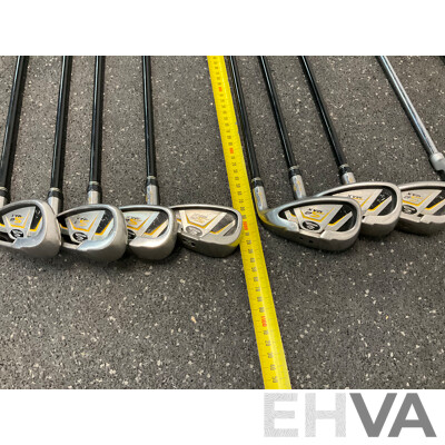 COBRA Golf Package Set, Including Stand Bag and Clubs (5,6,7,8,9,S,P,G,Hunter ZP-450, Fly-Z)