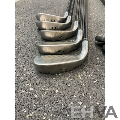 COBRA Golf Package Set, Including Stand Bag and Clubs (5,6,7,8,9,S,P,G,Hunter ZP-450, Fly-Z)