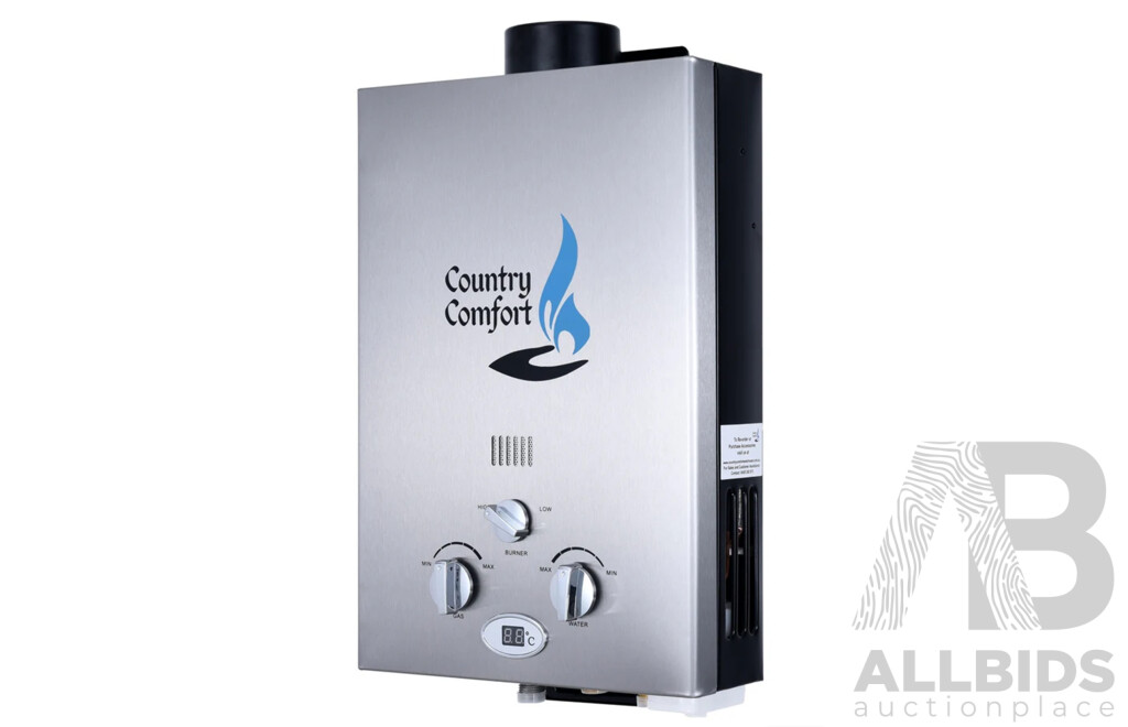 COUNTRY COMFORT Instantaneous LPG Portable Water Heater - ORP $299