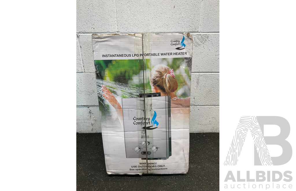 COUNTRY COMFORT Instantaneous LPG Portable Water Heater - ORP $299