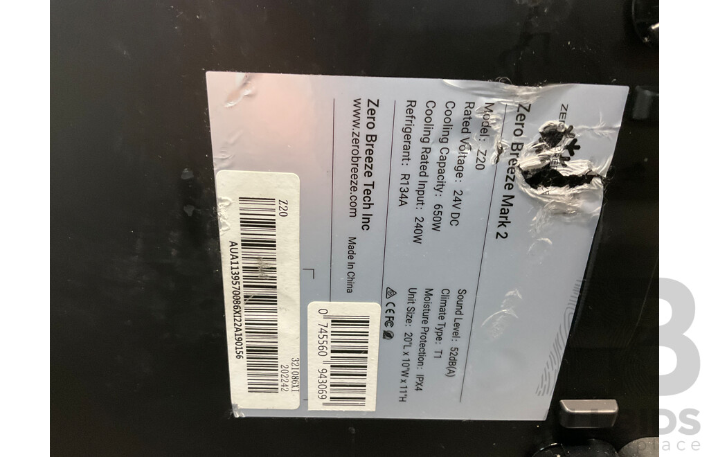 ZERO BREEZE Mark 2 Portable Air Conditioner