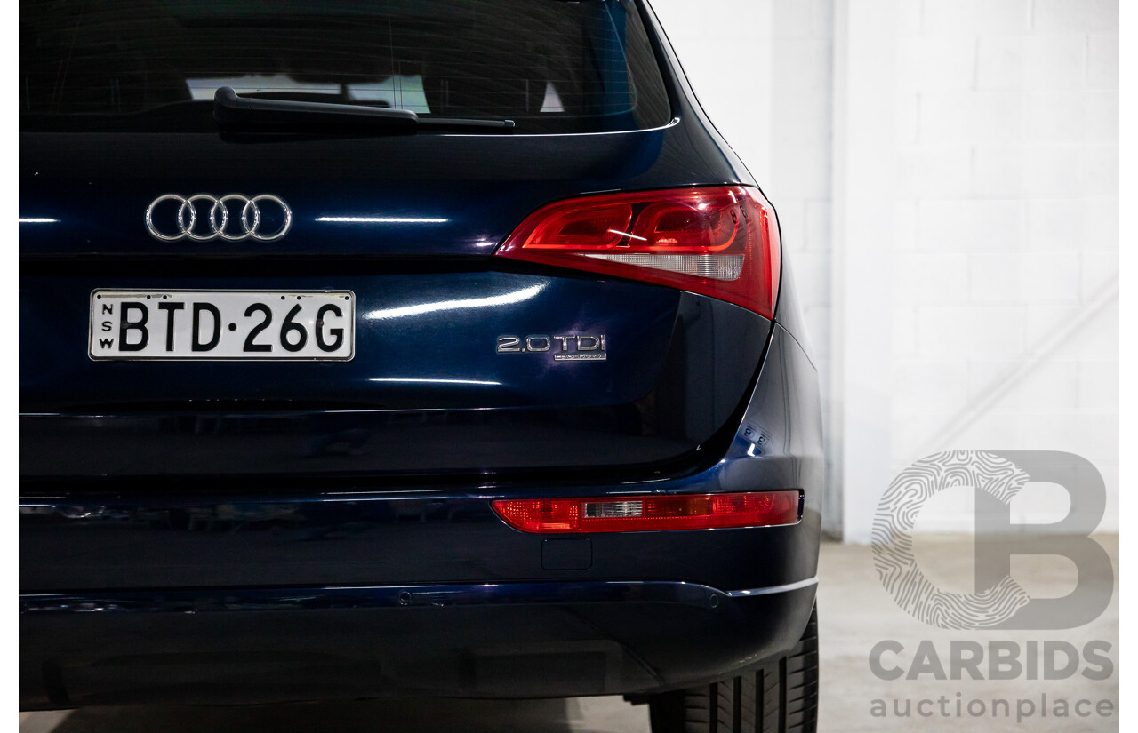10/2010 Audi Q5 2.0 TDI Quattro 8R MY10 4d Wagon Deep Sea Blue Pearl Turbo Diesel 2.0L