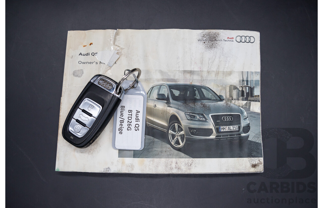 10/2010 Audi Q5 2.0 TDI Quattro 8R MY10 4d Wagon Deep Sea Blue Pearl Turbo Diesel 2.0L