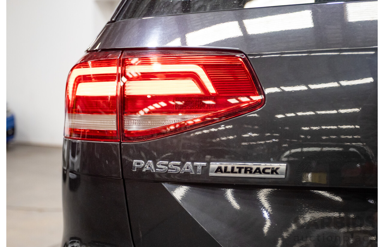 09/2017 Volkswagen Passat Alltrack 140 TDI (AWD) 3C MY17 4D Wagon Manganese Grey Metallic Turbo Diesel 2.0L
