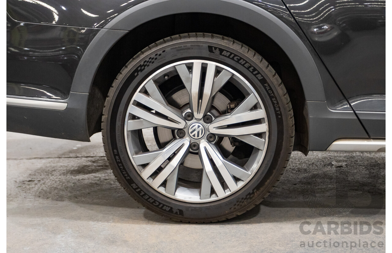 09/2017 Volkswagen Passat Alltrack 140 TDI (AWD) 3C MY17 4D Wagon Manganese Grey Metallic Turbo Diesel 2.0L