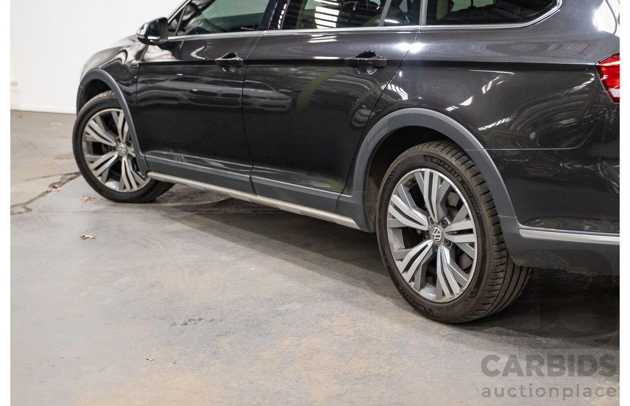 09/2017 Volkswagen Passat Alltrack 140 TDI (AWD) 3C MY17 4D Wagon Manganese Grey Metallic Turbo Diesel 2.0L