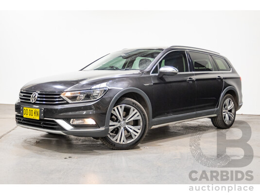 09/2017 Volkswagen Passat Alltrack 140 TDI (AWD) 3C MY17 4D Wagon Manganese Grey Metallic Turbo Diesel 2.0L