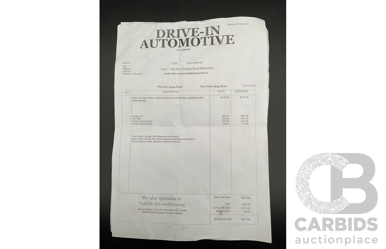3/2015 Audi A5 S-Line 1.8 TFSI 8T MY15 2d Cabriolet Mythos Black Metallic Turbo 1.8L