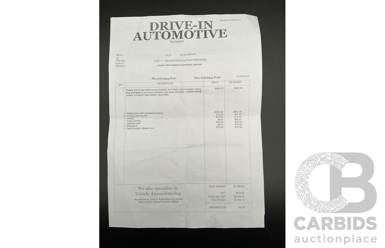 3/2015 Audi A5 S-Line 1.8 TFSI 8T MY15 2d Cabriolet Mythos Black Metallic Turbo 1.8L
