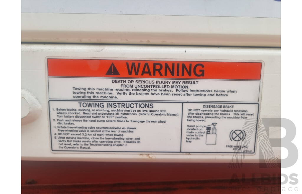 04/2007, Snorkel S2646 Electric Scissor Lift