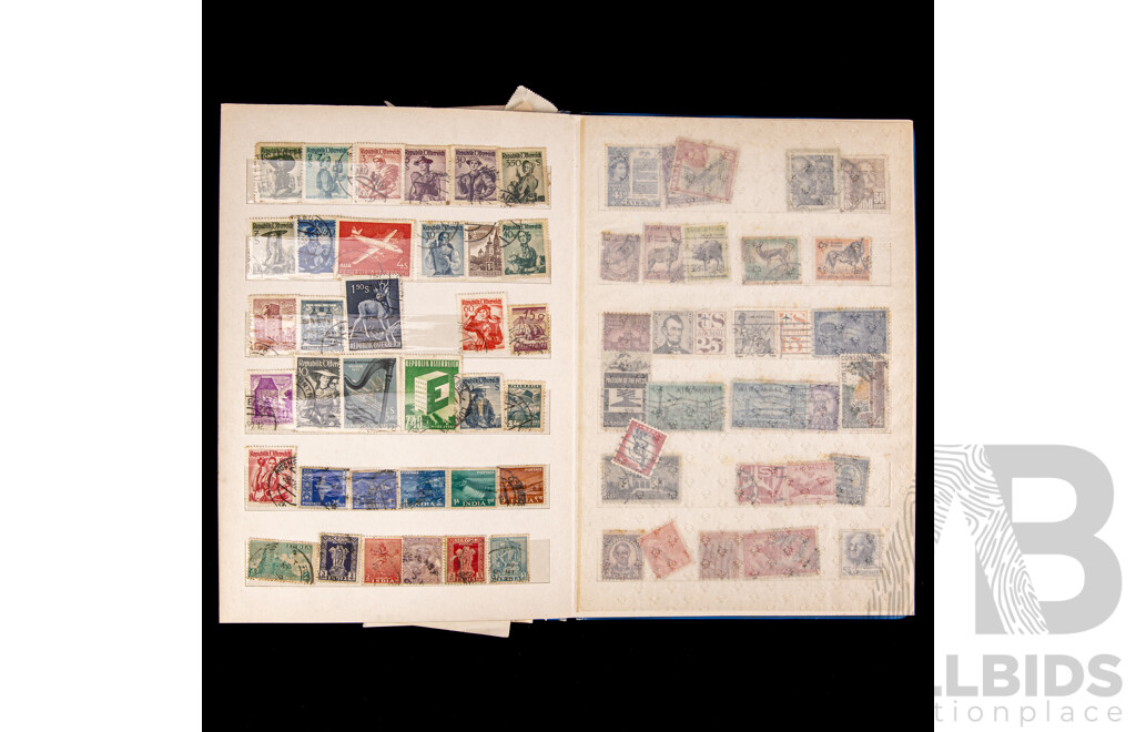 Album of Vintage International Stamps Including Australian Predecimal, Spain, PNG, Poland, Finland, Brazil, Malta USA, Germany, Macau, Denmark, Canada, Italy, Ceylon, Vietnam, Mexico