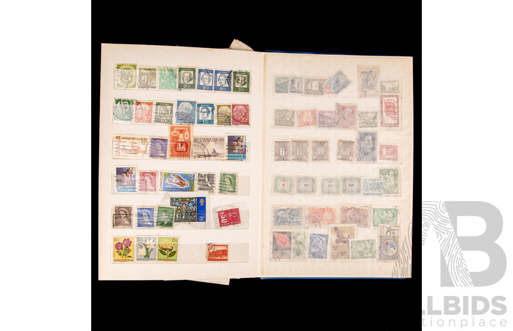 Album of Vintage International Stamps Including Australian Predecimal, Spain, PNG, Poland, Finland, Brazil, Malta USA, Germany, Macau, Denmark, Canada, Italy, Ceylon, Vietnam, Mexico