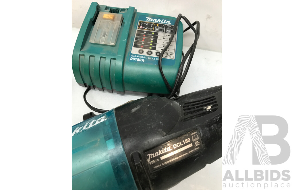 Assorted Milwaukee and Makita Cordless Tools with Batteries