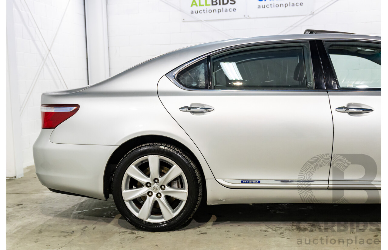 2/2008 Lexus Ls600hl Hybrid (5 Seat) UVF46R 4d Sedan Platinum Silver Metallic V8 5.0L - 165kW Hybrid