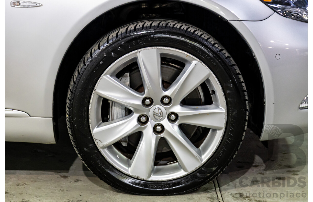 2/2008 Lexus Ls600hl Hybrid (5 Seat) UVF46R 4d Sedan Platinum Silver Metallic V8 5.0L - 165kW Hybrid