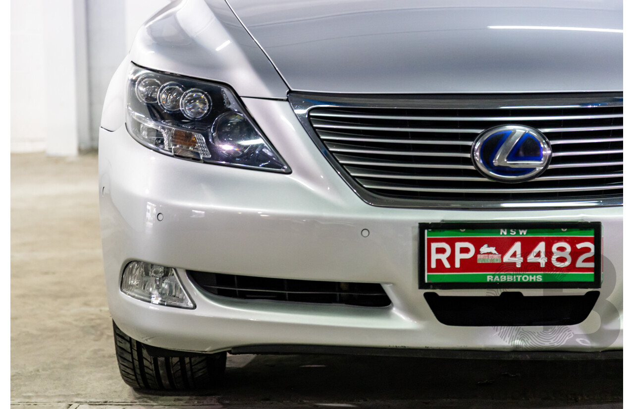 2/2008 Lexus Ls600hl Hybrid (5 Seat) UVF46R 4d Sedan Platinum Silver Metallic V8 5.0L - 165kW Hybrid
