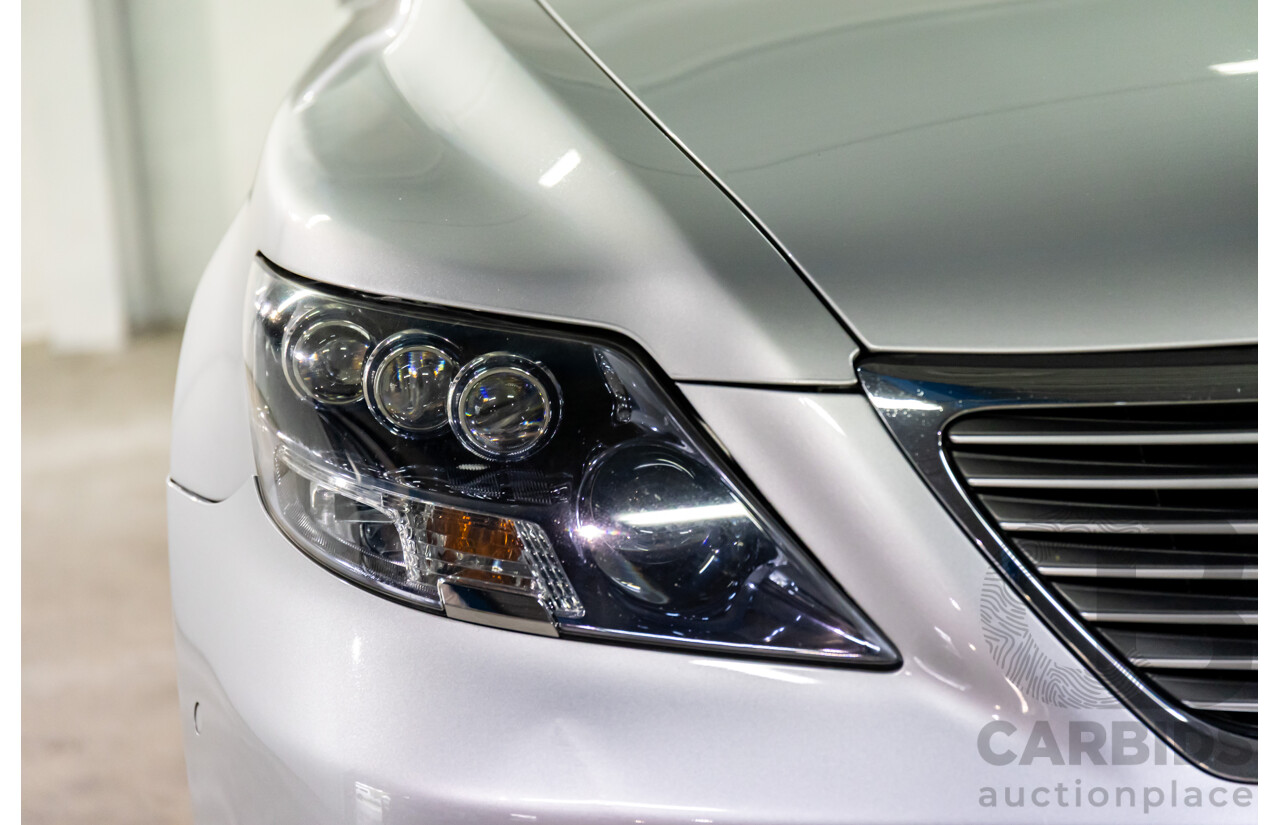 2/2008 Lexus Ls600hl Hybrid (5 Seat) UVF46R 4d Sedan Platinum Silver Metallic V8 5.0L - 165kW Hybrid