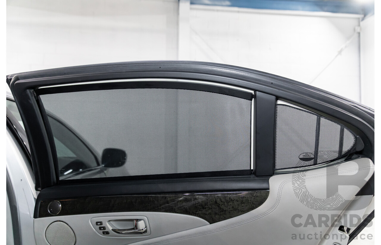 2/2008 Lexus Ls600hl Hybrid (5 Seat) UVF46R 4d Sedan Platinum Silver Metallic V8 5.0L - 165kW Hybrid