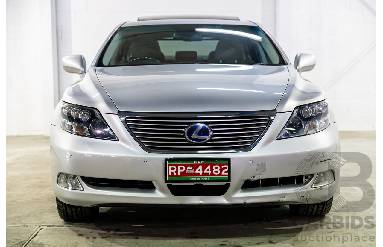 2/2008 Lexus Ls600hl Hybrid (5 Seat) UVF46R 4d Sedan Platinum Silver Metallic V8 5.0L - 165kW Hybrid