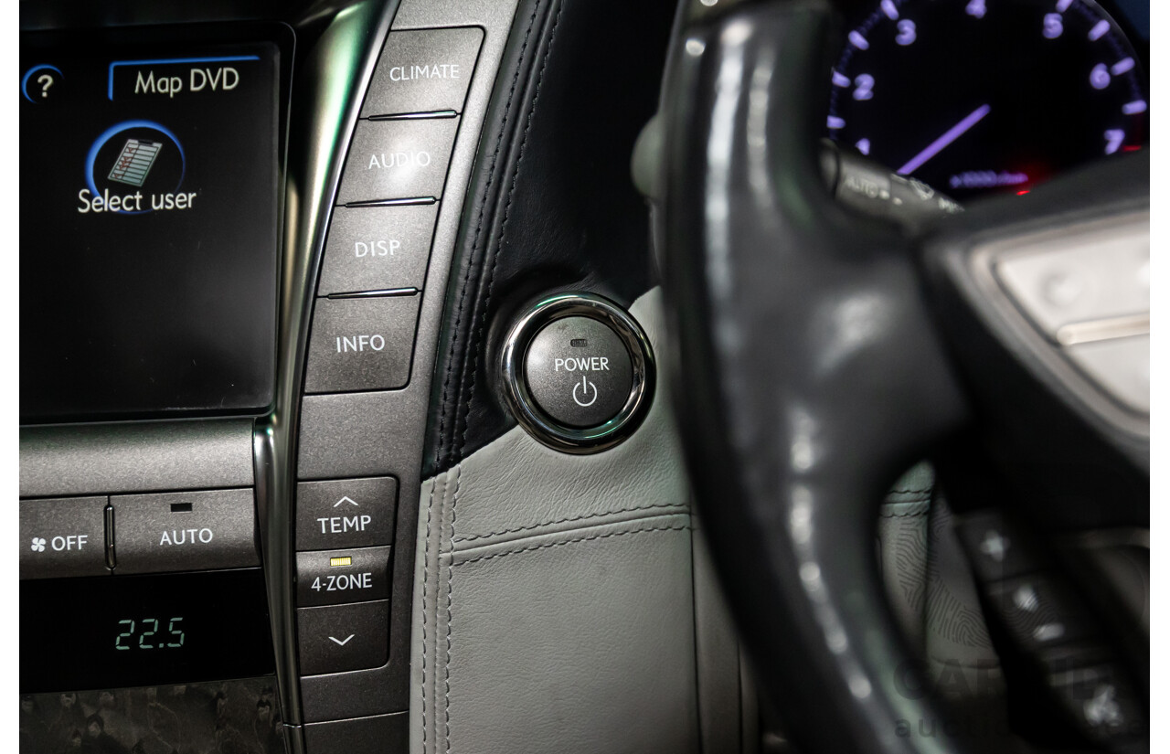 2/2008 Lexus Ls600hl Hybrid (5 Seat) UVF46R 4d Sedan Platinum Silver Metallic V8 5.0L - 165kW Hybrid
