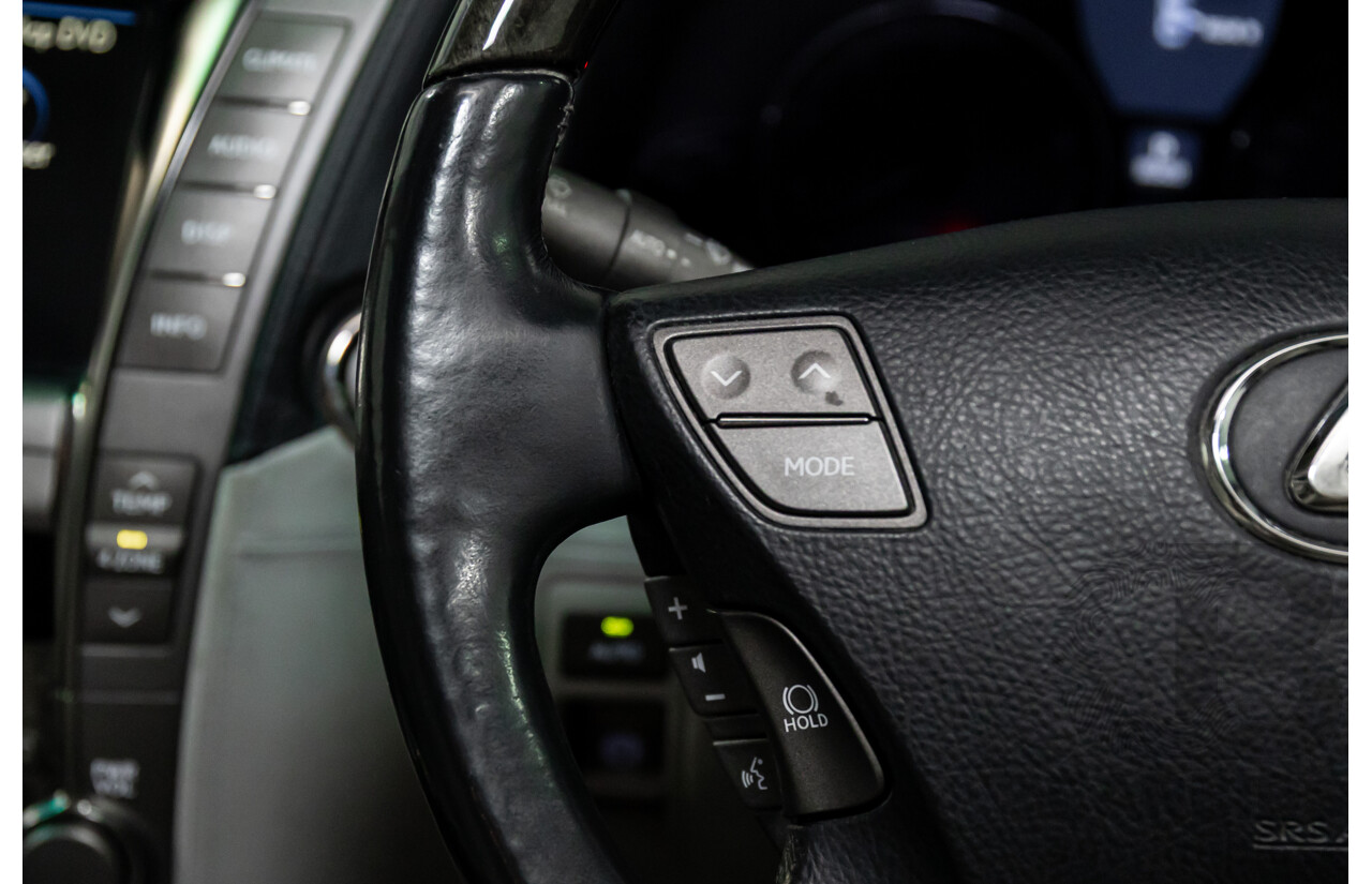 2/2008 Lexus Ls600hl Hybrid (5 Seat) UVF46R 4d Sedan Platinum Silver Metallic V8 5.0L - 165kW Hybrid