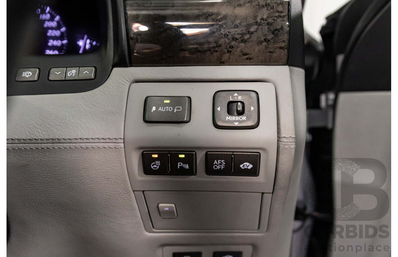 2/2008 Lexus Ls600hl Hybrid (5 Seat) UVF46R 4d Sedan Platinum Silver Metallic V8 5.0L - 165kW Hybrid