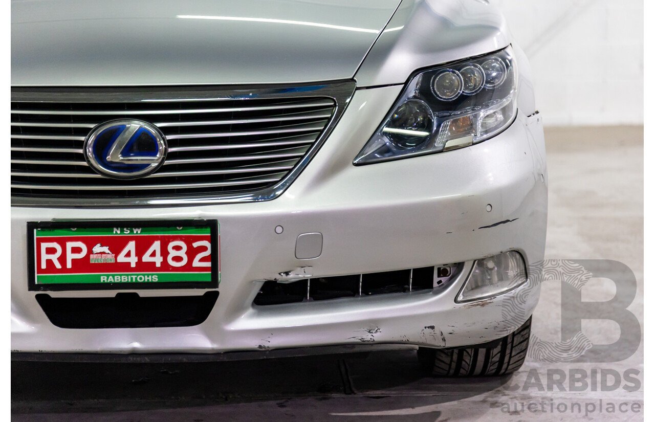 2/2008 Lexus Ls600hl Hybrid (5 Seat) UVF46R 4d Sedan Platinum Silver Metallic V8 5.0L - 165kW Hybrid