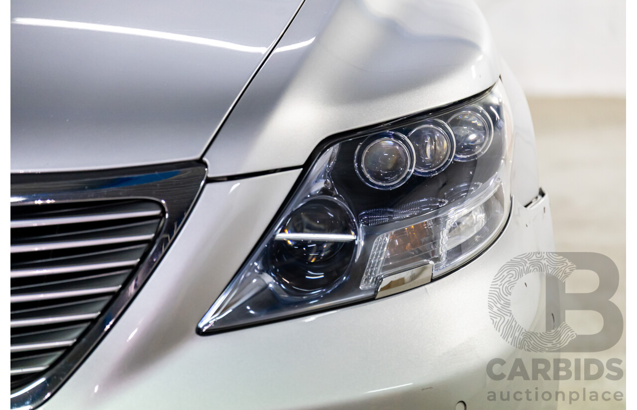 2/2008 Lexus Ls600hl Hybrid (5 Seat) UVF46R 4d Sedan Platinum Silver Metallic V8 5.0L - 165kW Hybrid