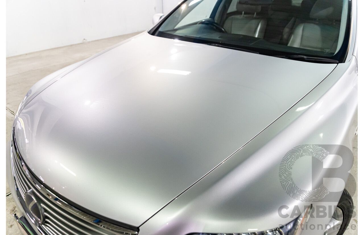 2/2008 Lexus Ls600hl Hybrid (5 Seat) UVF46R 4d Sedan Platinum Silver Metallic V8 5.0L - 165kW Hybrid