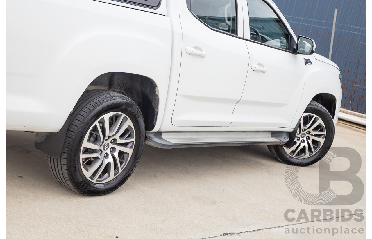 02/2020 LDV T60 PRO (4x4) SK8C Double Cab Utility White Turbo Diesel 2.8L