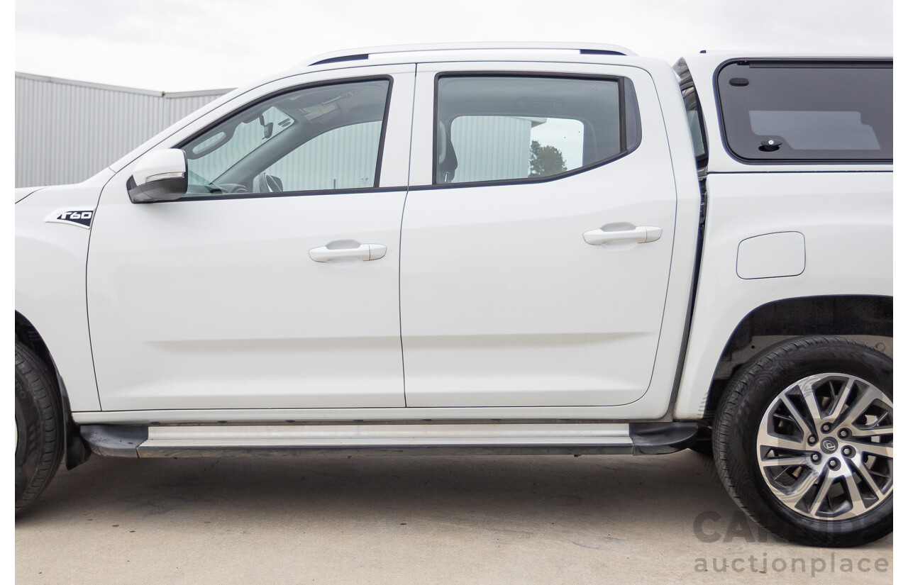 02/2020 LDV T60 PRO (4x4) SK8C Double Cab Utility White Turbo Diesel 2.8L