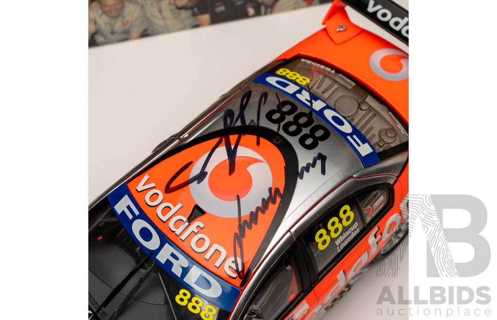 Classic Carlectables Ford Falcon BF V8 Supercar 2008 Bathurst Winner #888 Craig Lownes/ Jamie Whincup Team Vadofone 1:18 Scale