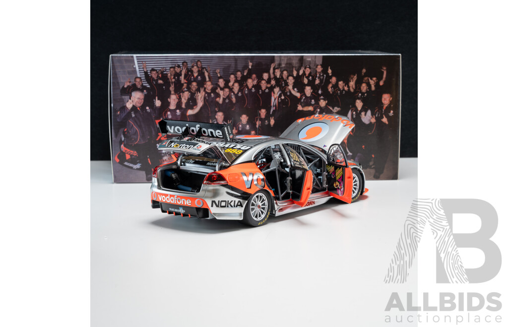 Classic Carlectables Holden VE Commodore V8 Supercar 2010 Bathurst Winner #888 Craig Lowndes/Mark Skaife Team Vodafone 1:18 Scale Model Car - COA Included