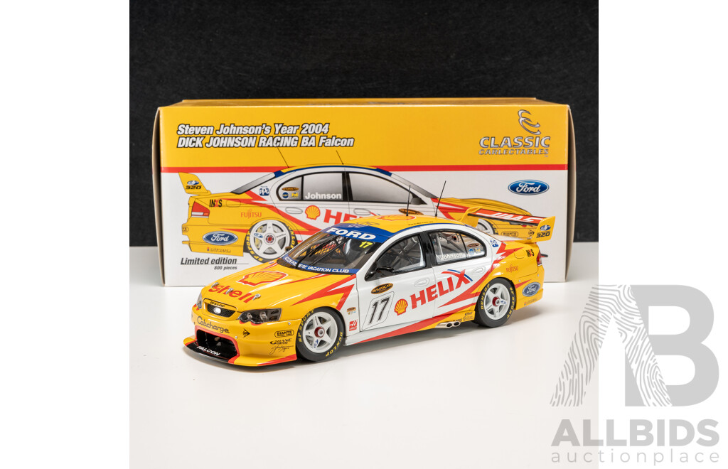 Classic Carlectables Ford BA Falcon V8 Supercar 2008  #17 Steven Johnson Dick Johnson Racing 1:18 Scale