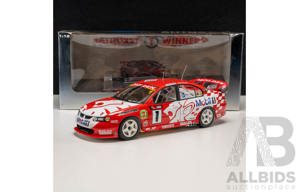 AutoArt Holden VX Commodore V8 Supercar 2001 V8 Supercar 1000 Winner #1 Mark Skaife/ Tony Longhurst Holden Racing Team 1:18 Scale Model Car - COA Included