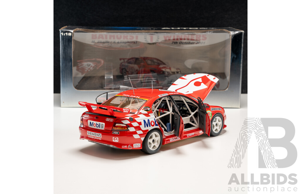 AutoArt Holden VX Commodore V8 Supercar 2001 V8 Supercar 1000 Winner #1 Mark Skaife/ Tony Longhurst Holden Racing Team 1:18 Scale Model Car - COA Included