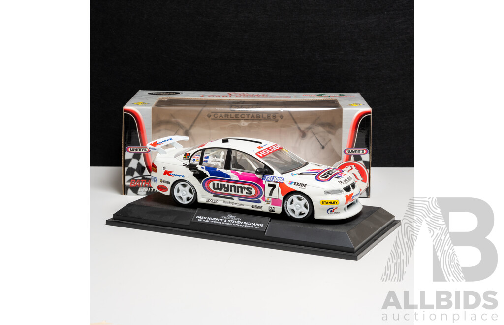 Classic Carlectables Holden VT Commodore V8 Supercar 1999 Bathurst Winner #7 Greg Murphy/Steven Richards Wynn's Racing 1:18 Scale Model Car
