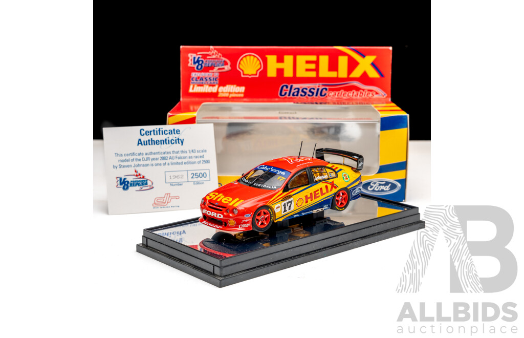 Classic Carlectables Ford DJR AU Racing Falcon V8 Supercar 2002 #17 Steven Johnson Helix Racing 1:43 Scale
