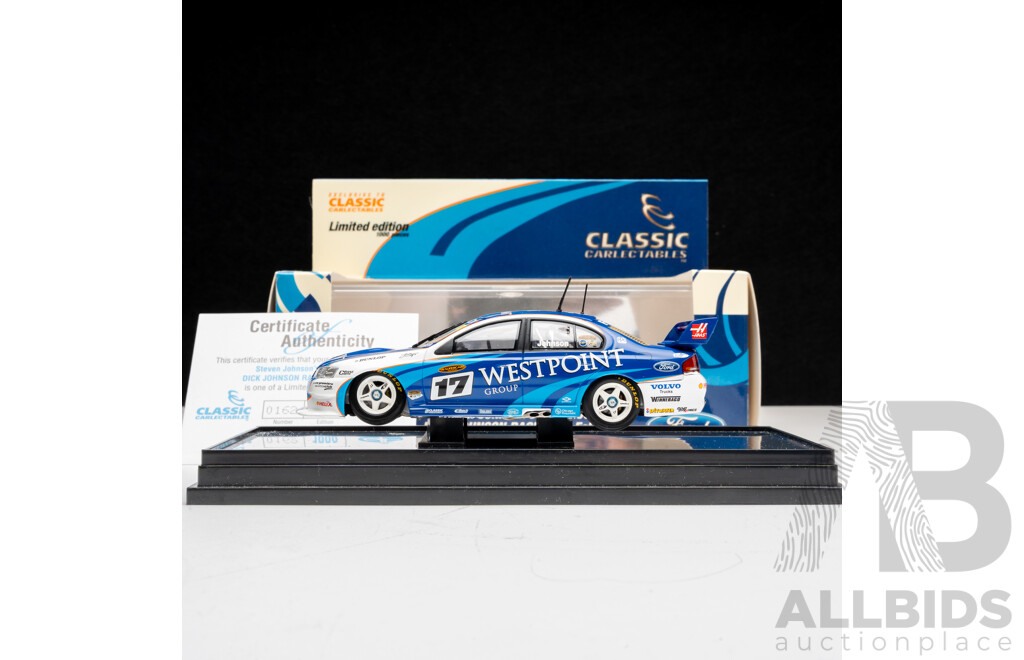 Classic Carlectables Ford BA Racing Falcon V8 Supercar 2004 #17 Steven Johnson Dick Johnson Racing 1:43 Scale