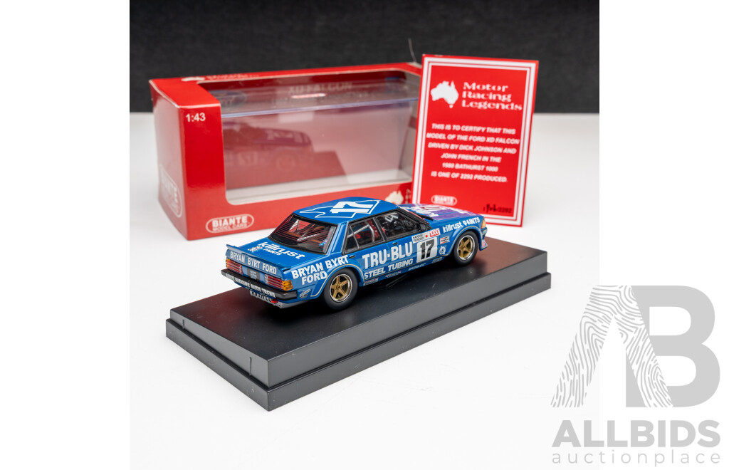 Biante Ford XD Falcon V8 Supercar 1980 #17 Hardie Ferodo 1000 1:43 Scale