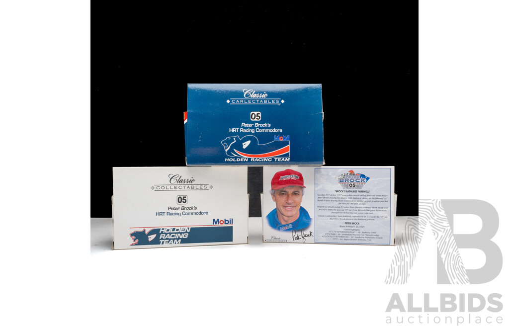 Collection of Three Classic Carlectables Peter Brock Holden V8 Supercars #05 1:43 Scale