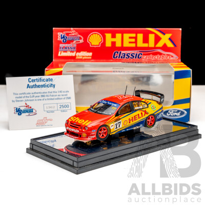 Classic Carlectables Ford DJR AU Racing Falcon V8 Supercar 2002 #17 Steven Johnson Helix Racing 1:43 Scale