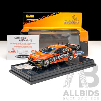 Classic Carlectables Ford BA Racing Falcon V8 Supercar 2006 #17 Steven Johnson Dick Johnson Racing 1:43 Scale