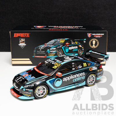 Biante Holden ZB Commodore WAUR Chaz Mostert/Lee Holdsworth #25 2021 Bathurst Winner 1:18 Scale Model Car - COA Included