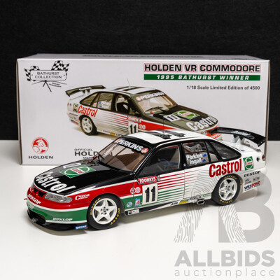 Classic Carlectables Holden VR Commodore 1995 Bathurst Winner #11 Larry Perkins/Russell Ingall  Castrol Racing 1:18 Scale Model Car - COA Included