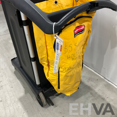 Rubbermaid Cleaning Trolley Cart - Lot of 2