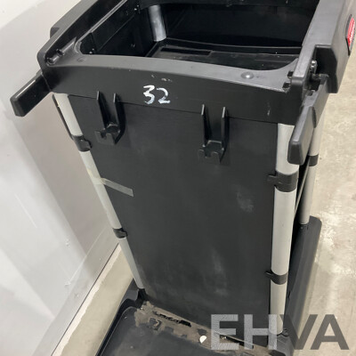 Rubbermaid Cleaning Trolley Cart - Lot of 2